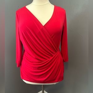 Lane Bryant Red blouse size 18/20